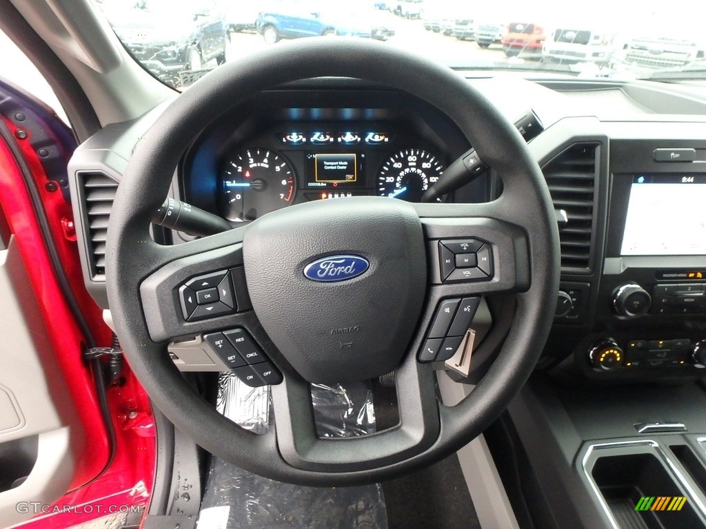2019 Ford F150 STX SuperCrew 4x4 Black Steering Wheel Photo #130520102