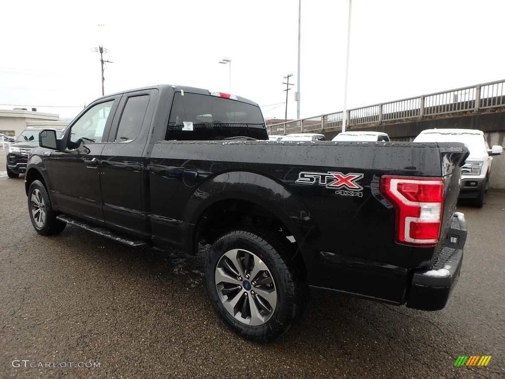 2019 F150 STX SuperCab 4x4 - Agate Black / Black photo #4