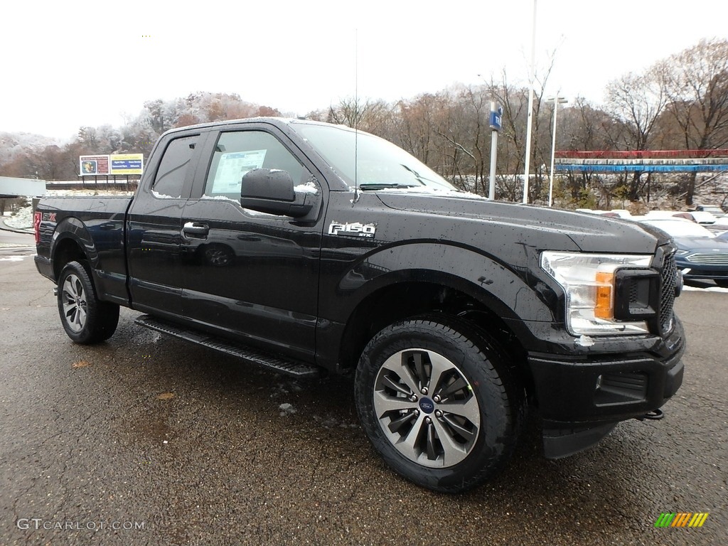 2019 F150 STX SuperCab 4x4 - Agate Black / Black photo #8