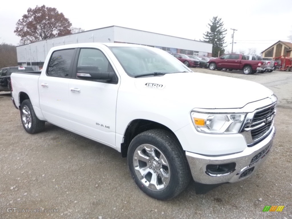 2019 1500 Big Horn Crew Cab 4x4 - Bright White / Black/Diesel Gray photo #7
