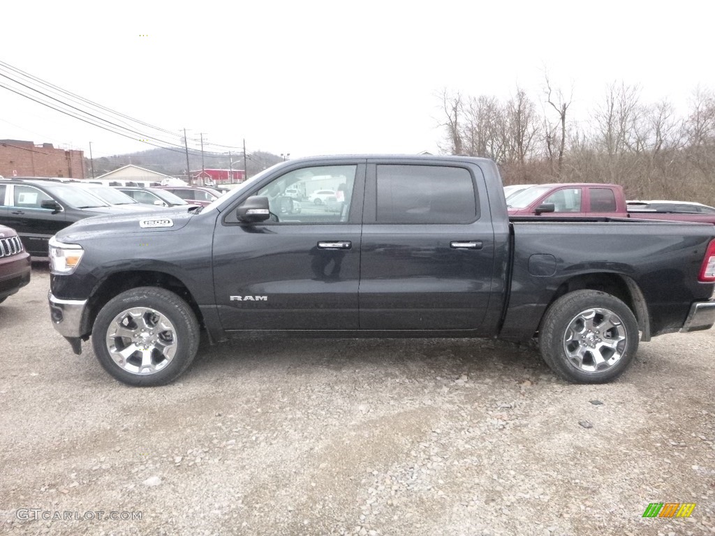 2019 1500 Big Horn Crew Cab 4x4 - Maximum Steel Metallic / Black photo #2