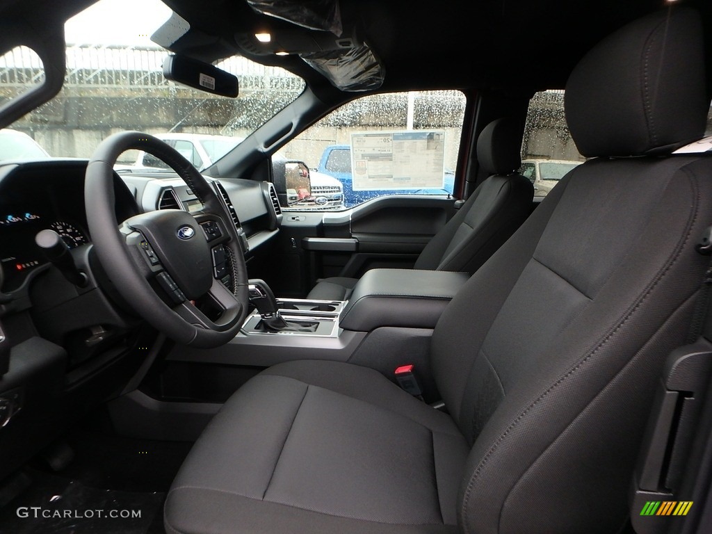 Black Interior 2019 Ford F150 XLT SuperCab 4x4 Photo #130524808