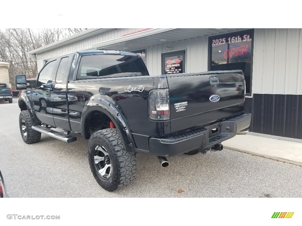 2004 F150 XLT SuperCab 4x4 - Black / Medium/Dark Flint photo #4