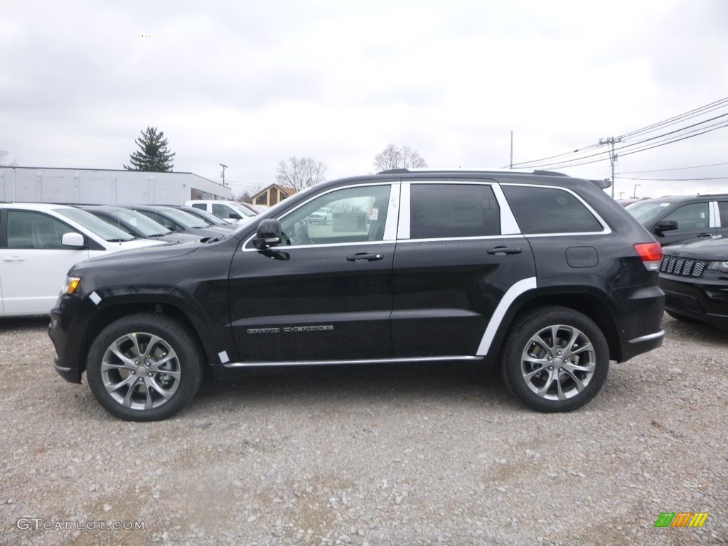 Diamond Black Crystal Pearl 2019 Jeep Grand Cherokee Summit 4x4 Exterior Photo #130525609