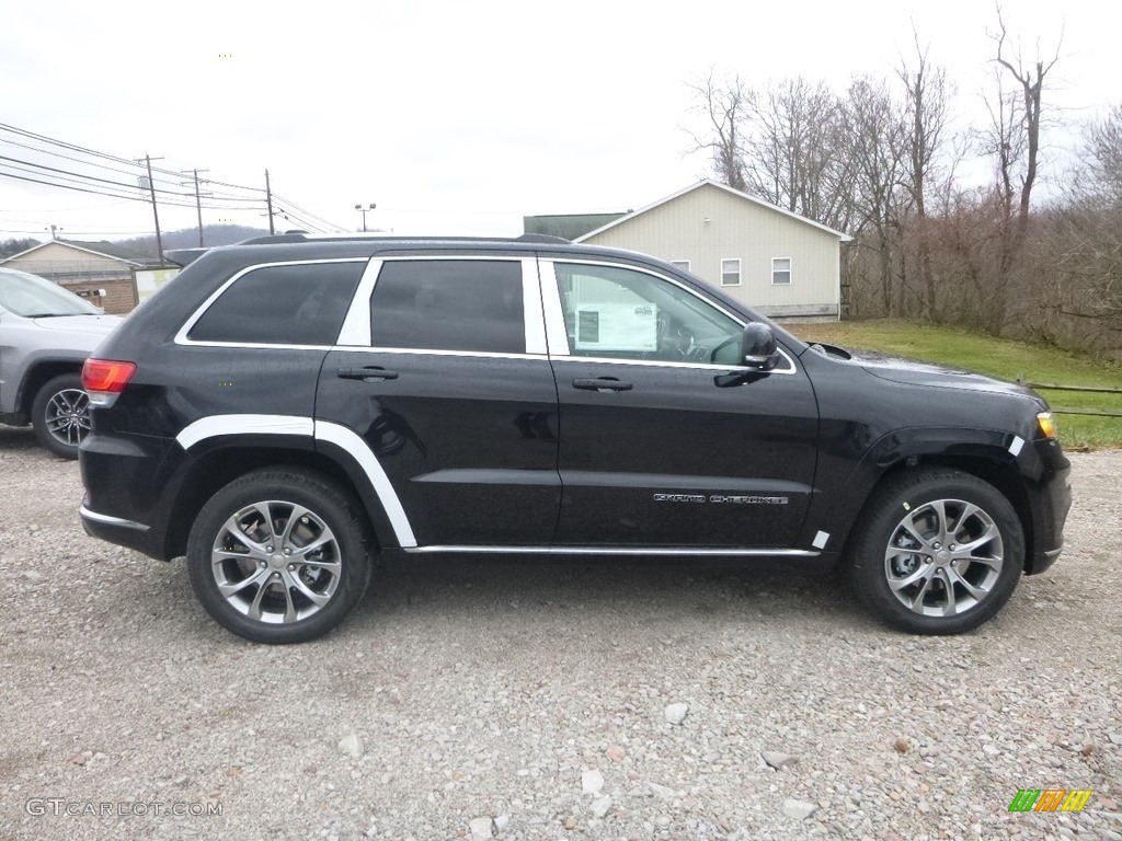 Diamond Black Crystal Pearl 2019 Jeep Grand Cherokee Summit 4x4 Exterior Photo #130525726