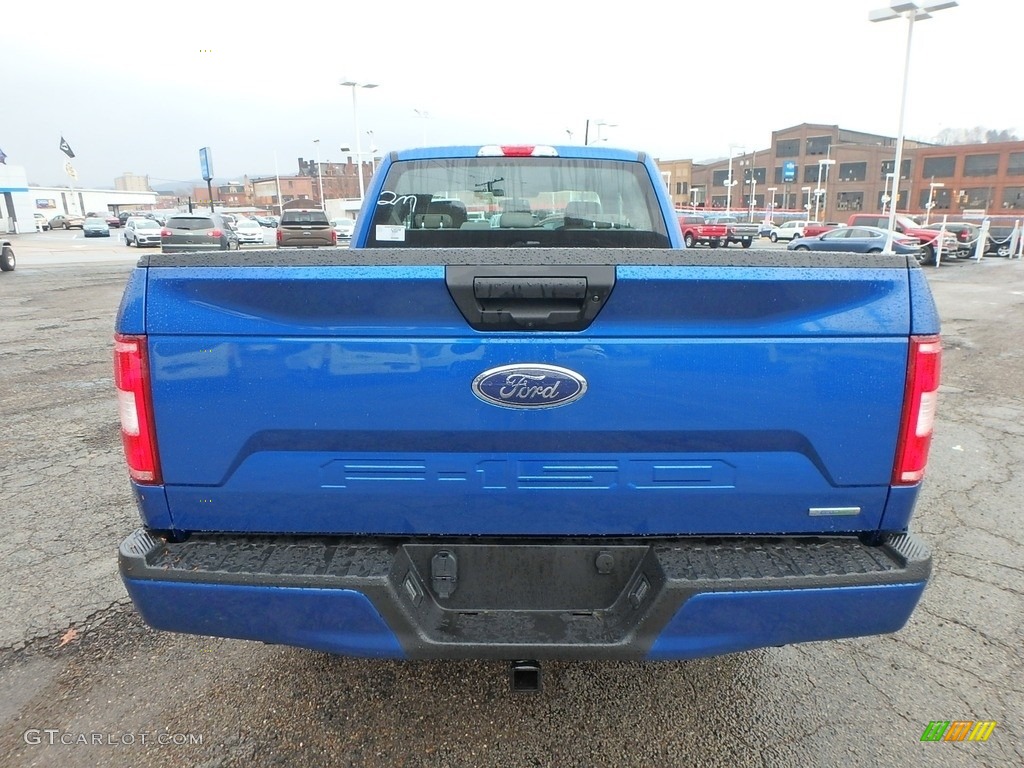 2018 F150 XL SuperCab 4x4 - Lightning Blue / Earth Gray photo #3