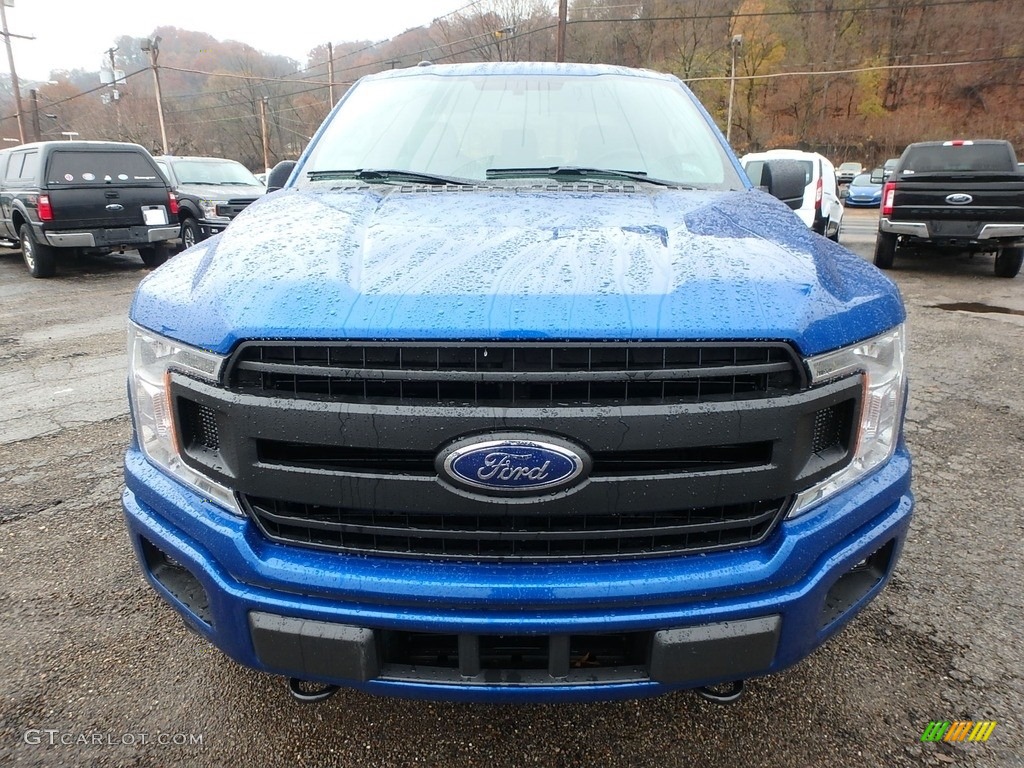 2018 F150 XL SuperCab 4x4 - Lightning Blue / Earth Gray photo #7