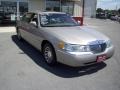 2002 Light Parchment Gold Lincoln Town Car Signature  photo #7
