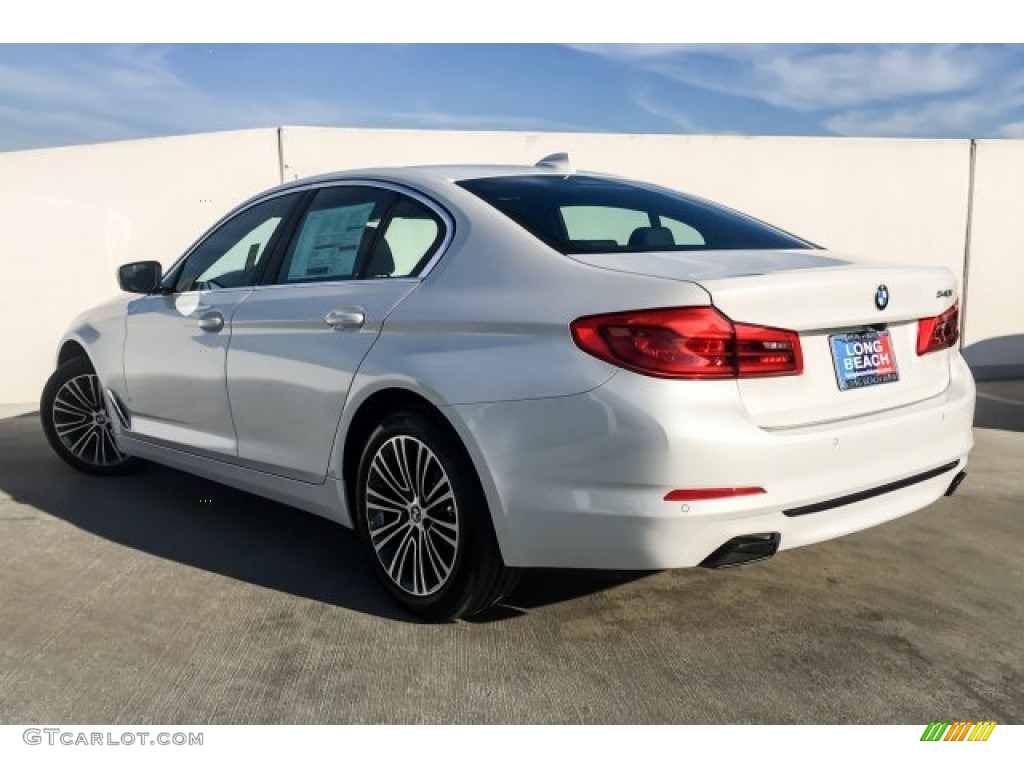 2019 5 Series 540i Sedan - Mineral White Metallic / Black photo #2