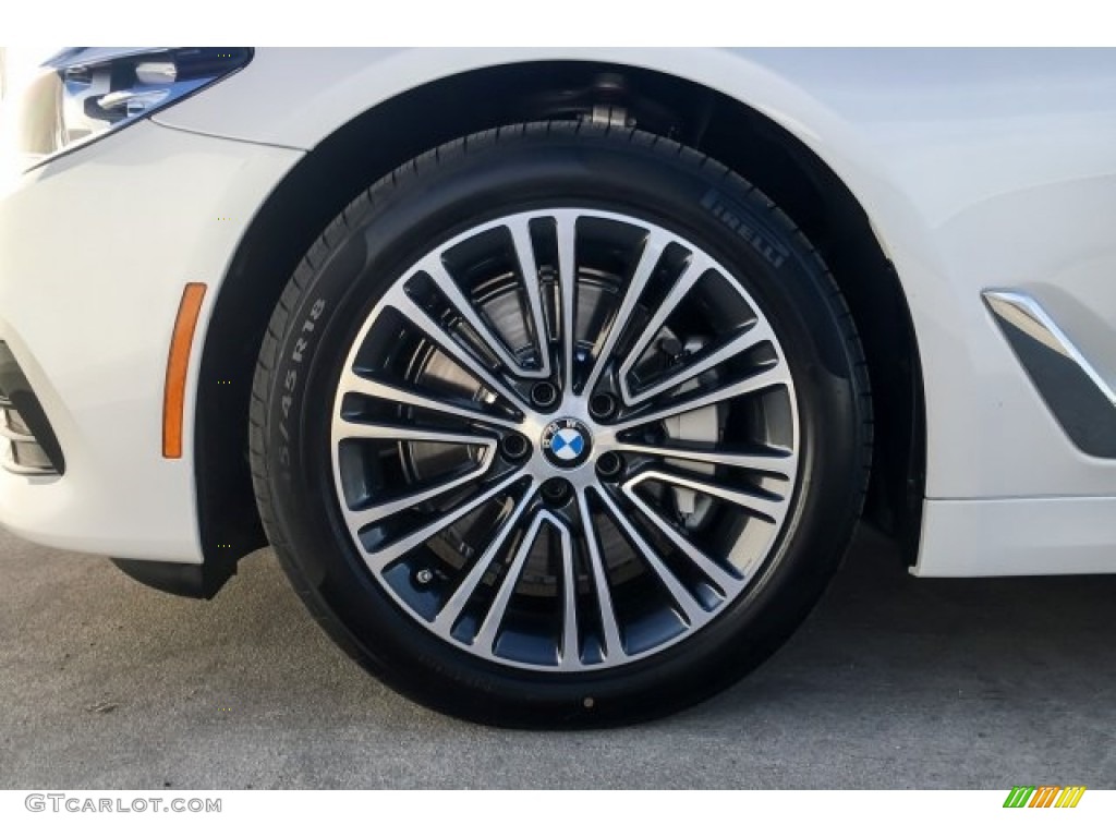 2019 5 Series 540i Sedan - Mineral White Metallic / Black photo #9