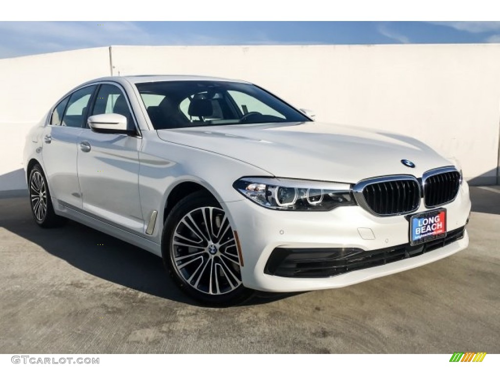 2019 5 Series 540i Sedan - Mineral White Metallic / Black photo #12