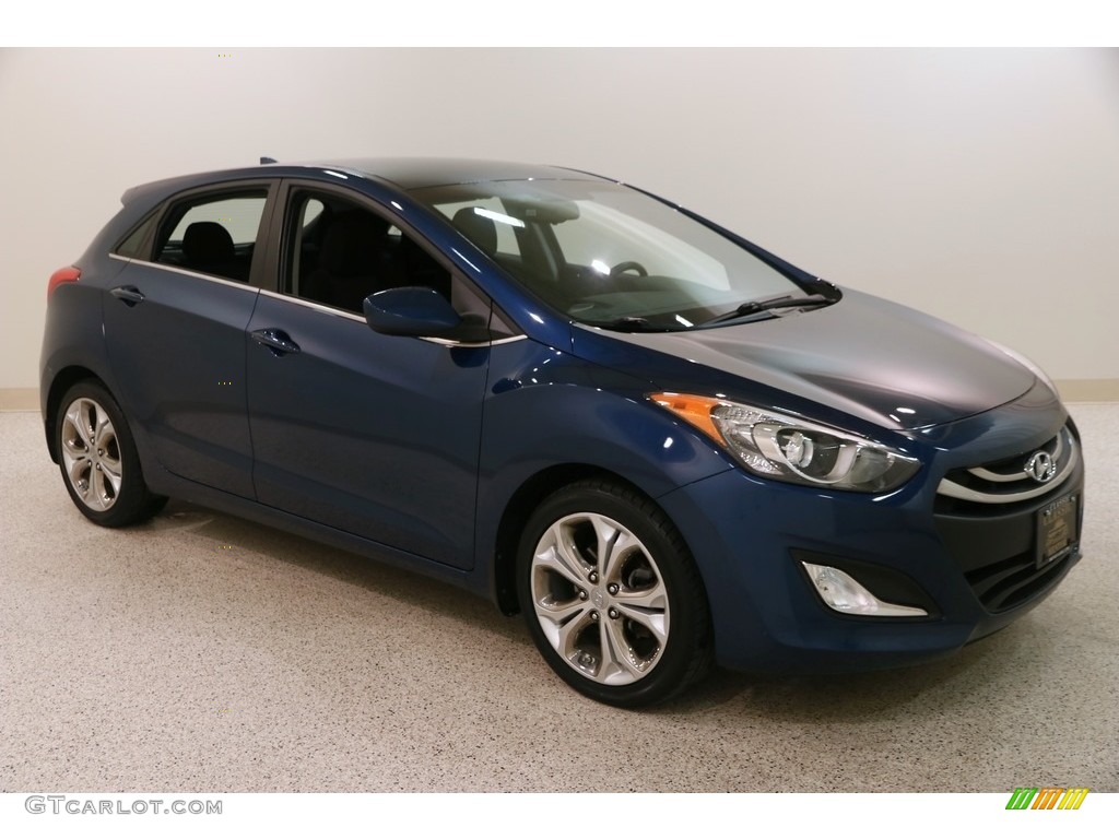 2013 Elantra GT - Windy Sea Blue / Black photo #1