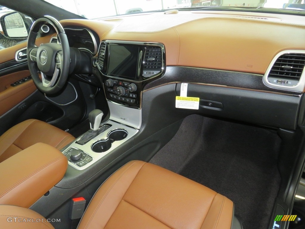 Black/Dark Sienna Brown Interior 2019 Jeep Grand Cherokee Summit 4x4 Photo #130530367