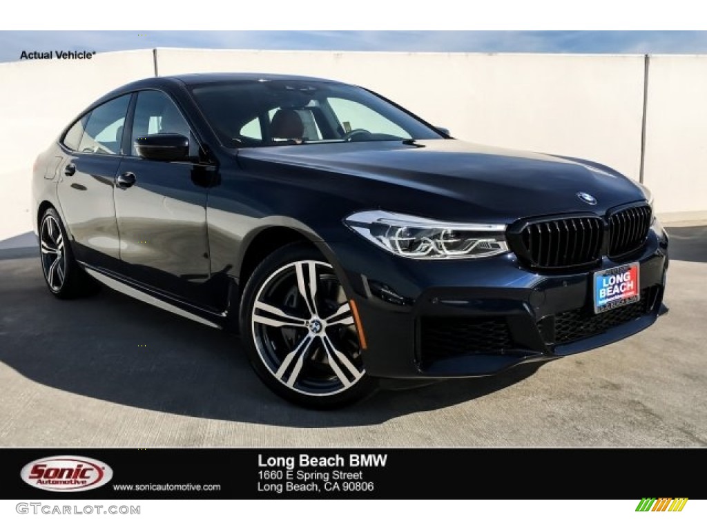 2019 6 Series 640i xDrive Gran Turismo - Carbon Black Metallic / Cognac photo #1