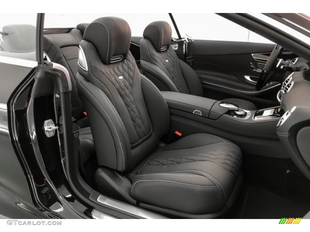 designo Black Interior 2019 Mercedes-Benz S S 560 Cabriolet Photo #130533226