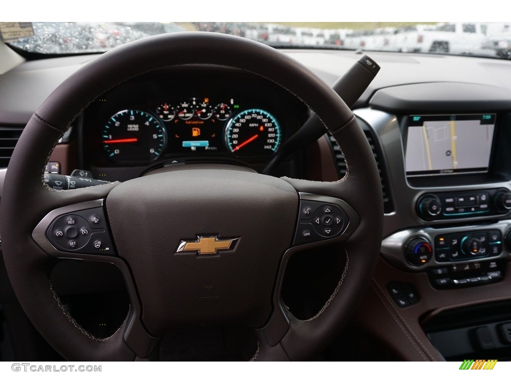 2019 Chevrolet Tahoe Premier 4WD Cocoa/Mahogany Steering Wheel Photo #130533394