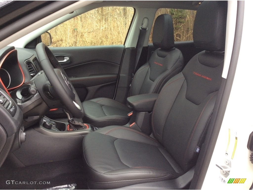 Black Interior 2019 Jeep Compass Trailhawk 4x4 Photo #130533437