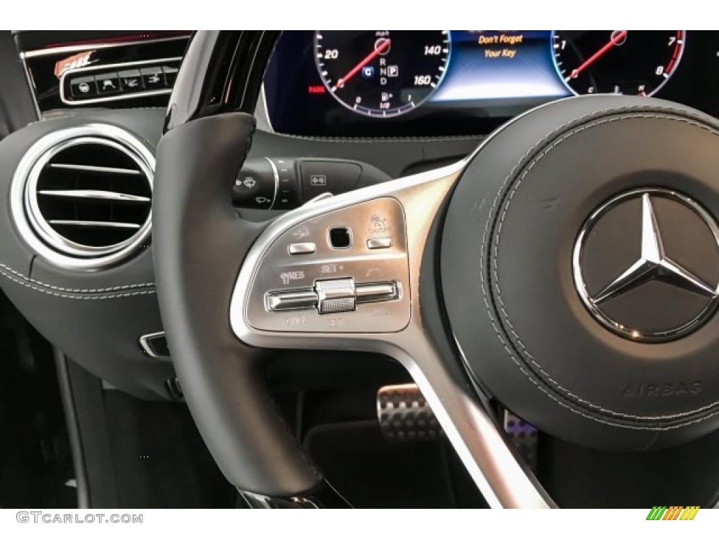 2019 Mercedes-Benz S S 560 Cabriolet designo Black Steering Wheel Photo #130533460