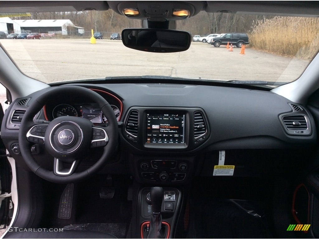 2019 Jeep Compass Trailhawk 4x4 Black Dashboard Photo #130533469