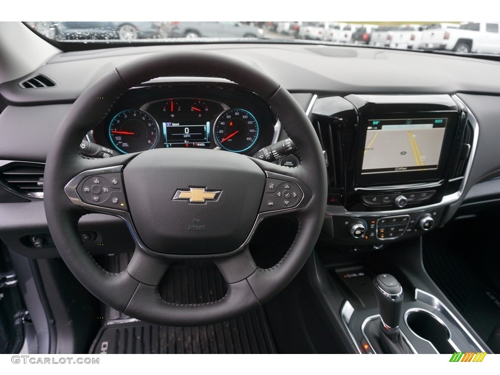 2019 Chevrolet Traverse Premier Jet Black Steering Wheel Photo #130534261