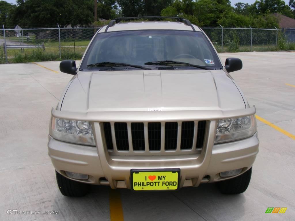 2000 Grand Cherokee Limited - Champagne Pearlcoat / Taupe photo #8