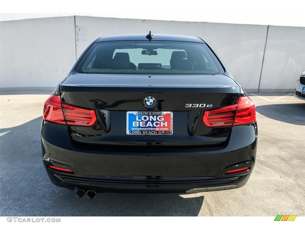 2018 3 Series 330e iPerformance Sedan - Jet Black / Black photo #3