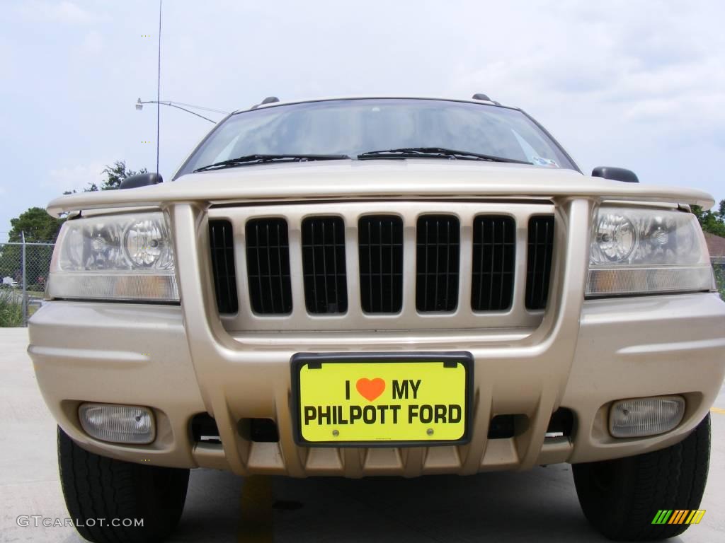 2000 Grand Cherokee Limited - Champagne Pearlcoat / Taupe photo #9