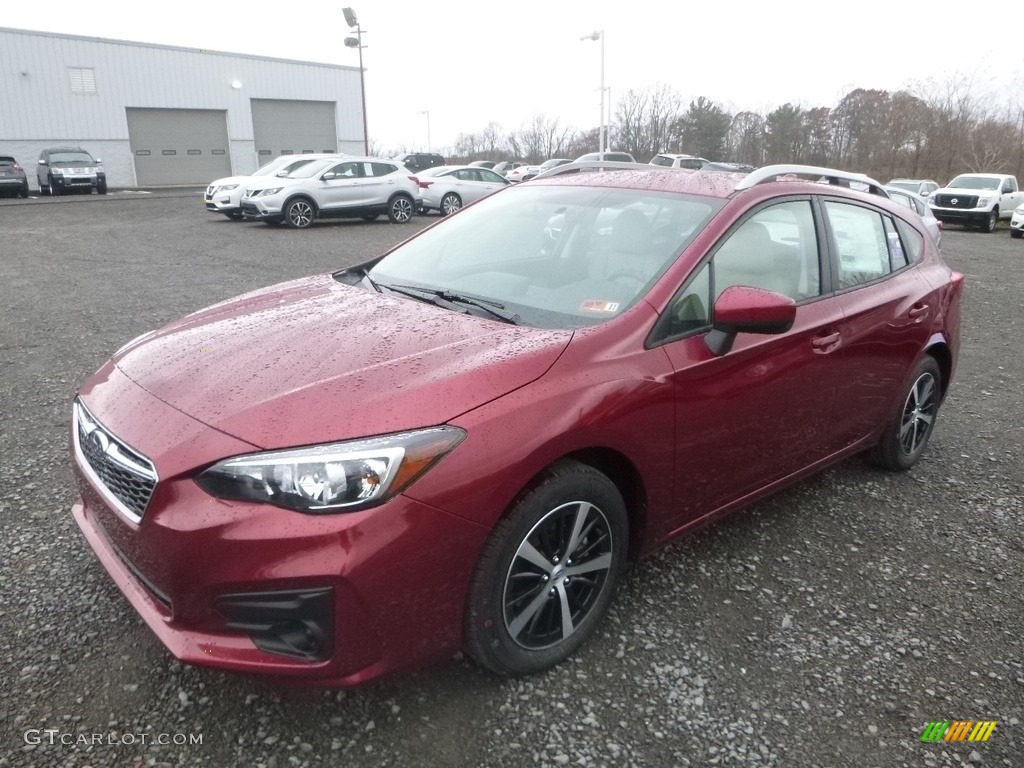 2019 Impreza 2.0i Premium 5-Door - Crimson Red Pearl / Ivory photo #8