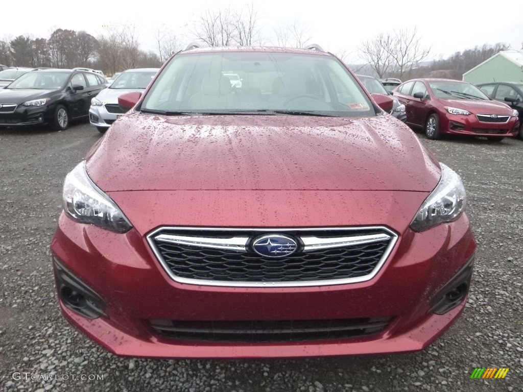 2019 Impreza 2.0i Premium 5-Door - Crimson Red Pearl / Ivory photo #9