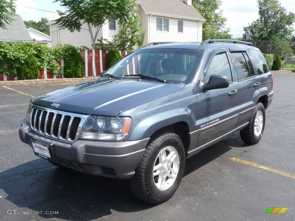 2002 Grand Cherokee Laredo 4x4 - Steel Blue Pearlcoat / Dark Slate Gray photo #1