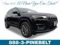 2019 Diamond Black Crystal Pearl Jeep Cherokee Latitude Plus 4x4  photo #1