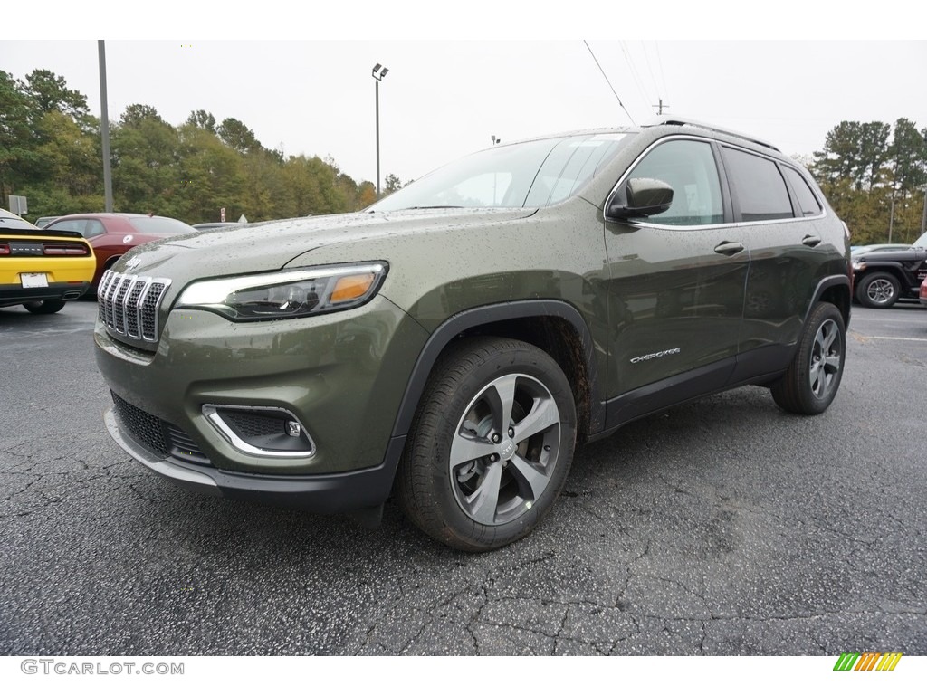 Olive Green Pearl 2019 Jeep Cherokee Limited Exterior Photo #130536661