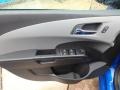 Jet Black/­Dark Titanium 2019 Chevrolet Sonic LT Sedan Door Panel