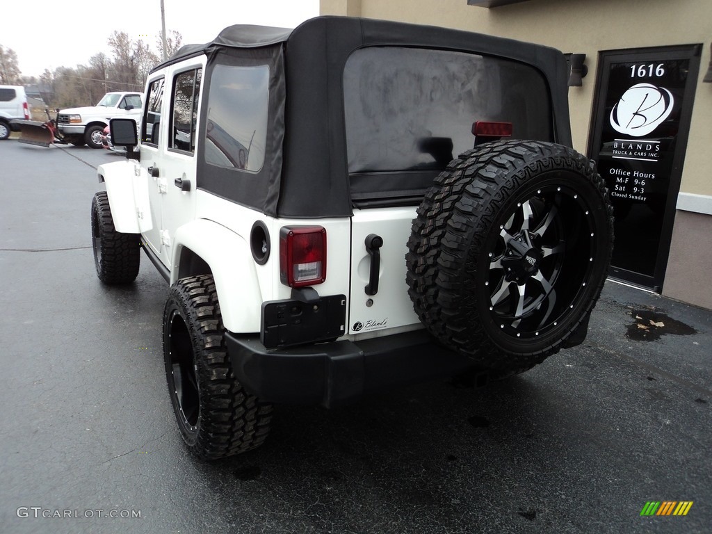 2008 Wrangler Unlimited Rubicon 4x4 - Stone White / Dark Slate Gray/Med Slate Gray photo #3