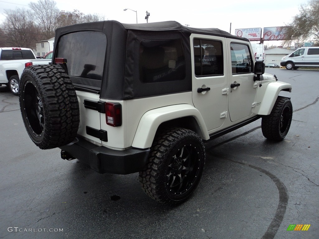 2008 Wrangler Unlimited Rubicon 4x4 - Stone White / Dark Slate Gray/Med Slate Gray photo #4