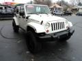 2008 Stone White Jeep Wrangler Unlimited Rubicon 4x4  photo #5