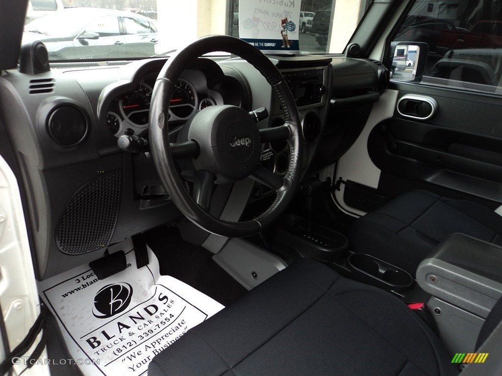 2008 Wrangler Unlimited Rubicon 4x4 - Stone White / Dark Slate Gray/Med Slate Gray photo #6