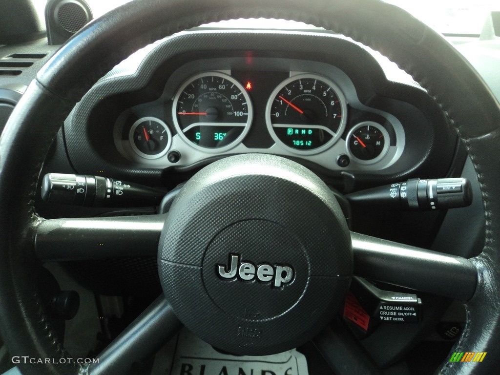2008 Wrangler Unlimited Rubicon 4x4 - Stone White / Dark Slate Gray/Med Slate Gray photo #10