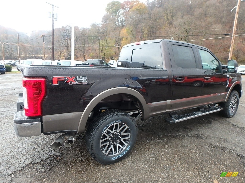 2019 F250 Super Duty Lariat Crew Cab 4x4 - Magma Red / Black photo #2
