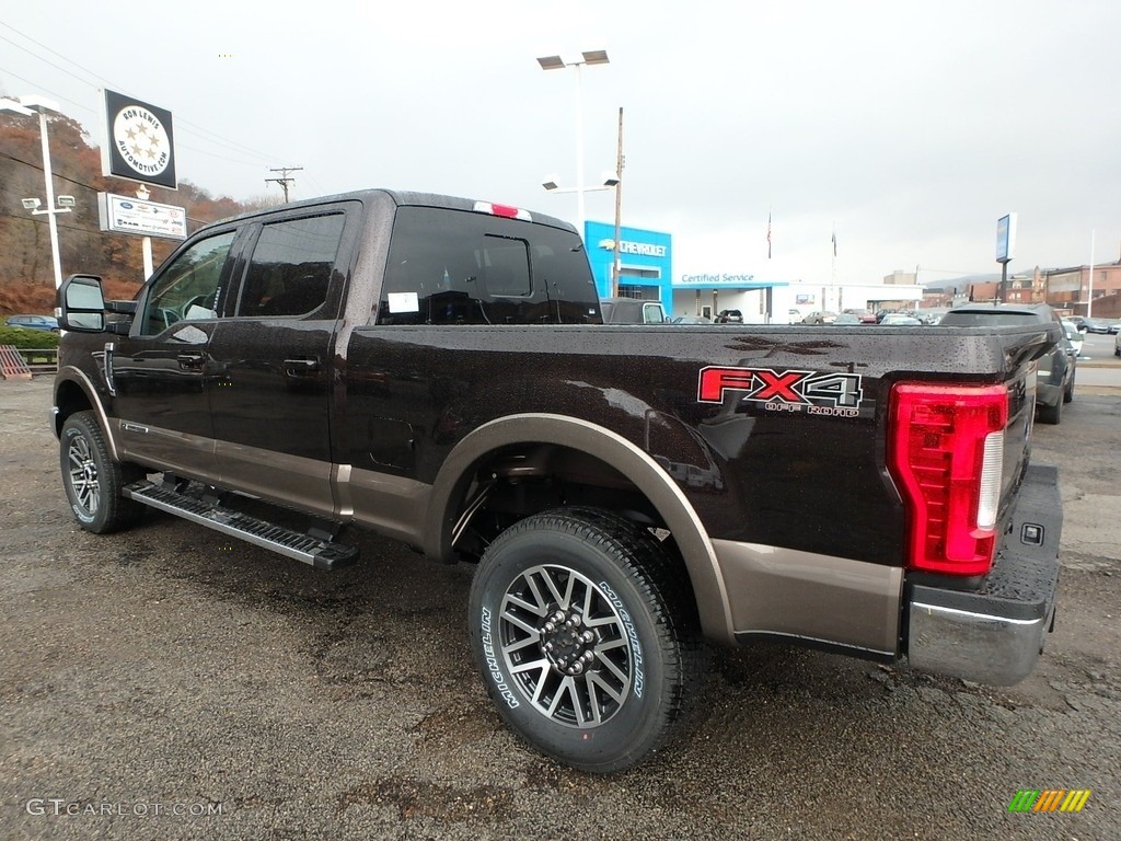 2019 F250 Super Duty Lariat Crew Cab 4x4 - Magma Red / Black photo #4