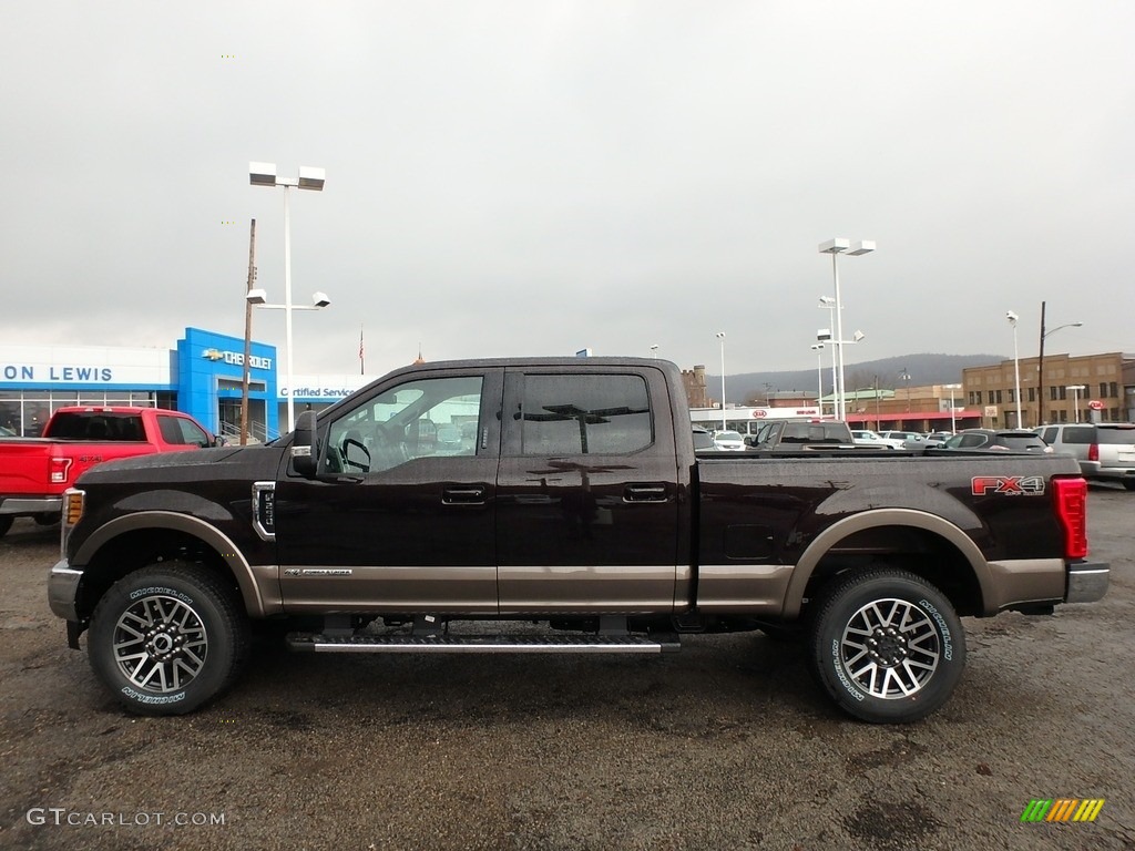 2019 F250 Super Duty Lariat Crew Cab 4x4 - Magma Red / Black photo #5