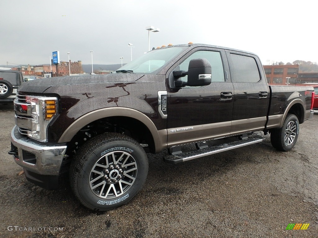 2019 F250 Super Duty Lariat Crew Cab 4x4 - Magma Red / Black photo #6