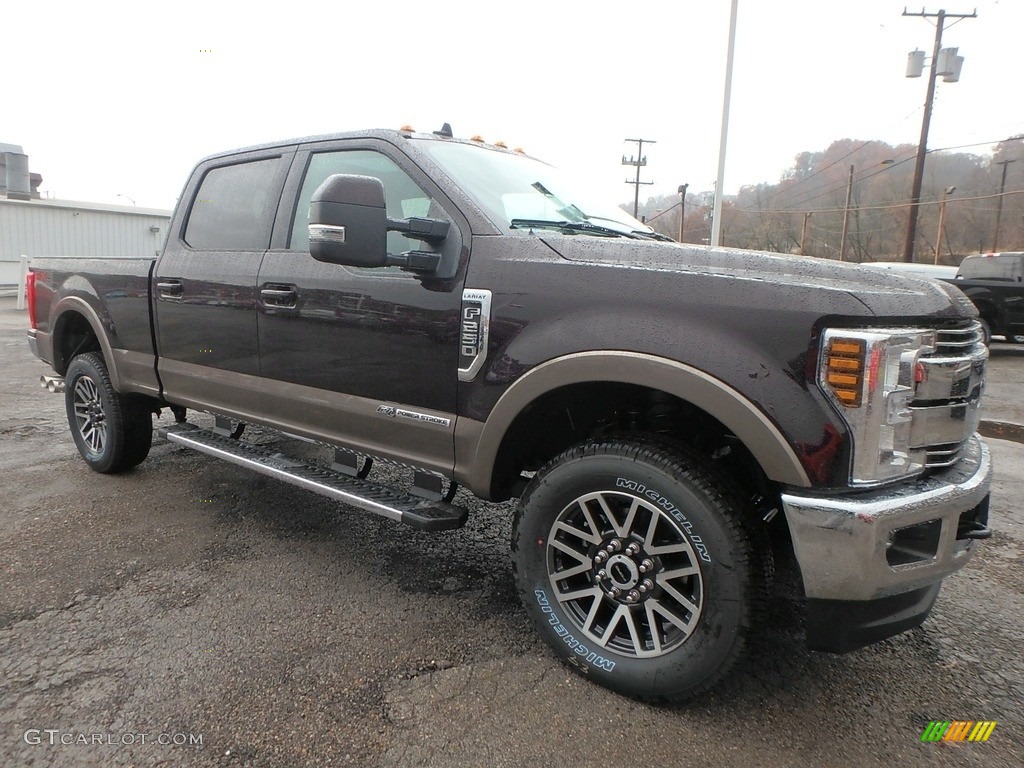 2019 F250 Super Duty Lariat Crew Cab 4x4 - Magma Red / Black photo #8