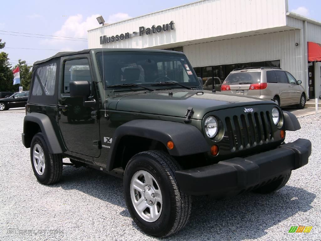 2008 Wrangler X 4x4 - Jeep Green Metallic / Dark Slate Gray/Medium Slate Gray photo #1