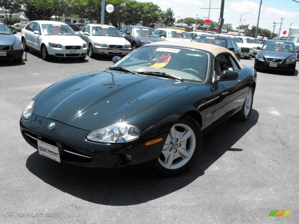 1999 XK XK8 Convertible - British Racing Green / Oatmeal photo #1