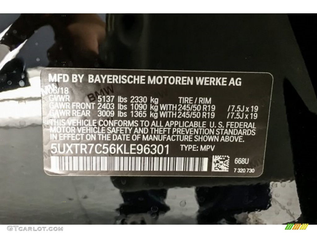 2019 X3 sDrive30i - Jet Black / Black photo #11