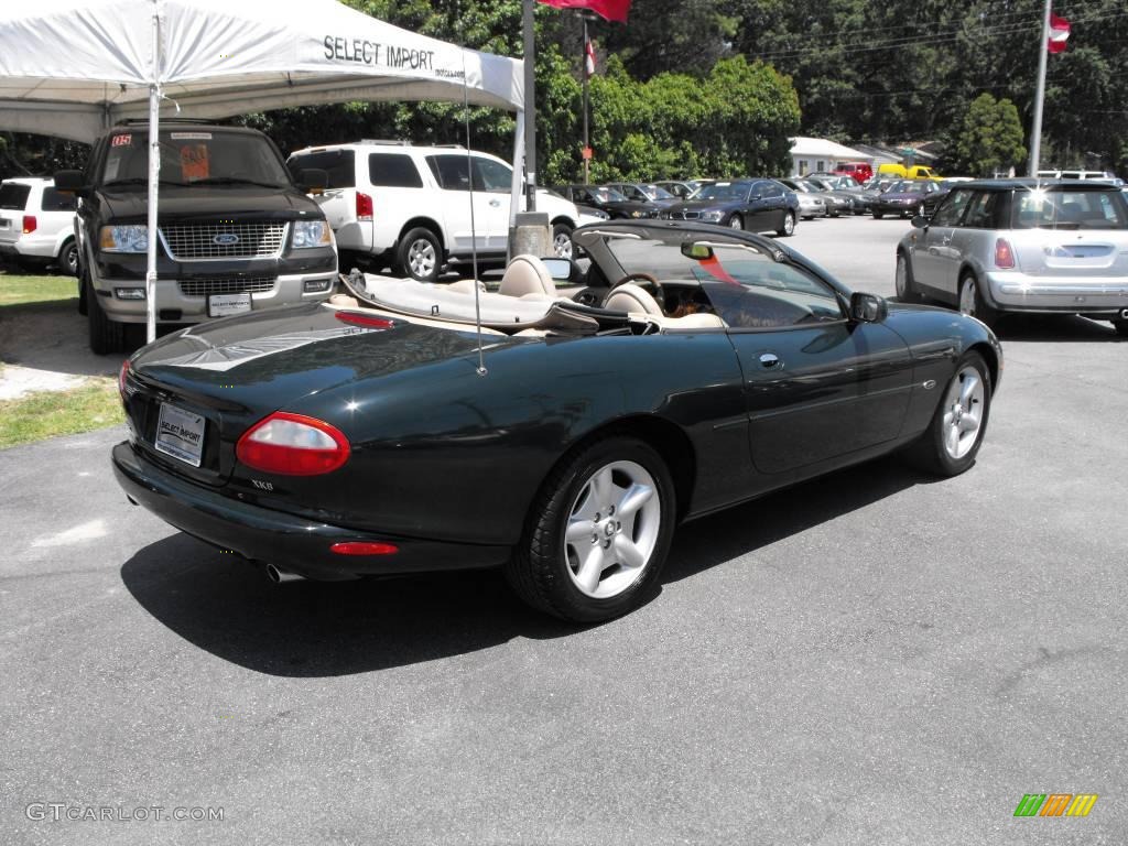 1999 XK XK8 Convertible - British Racing Green / Oatmeal photo #8