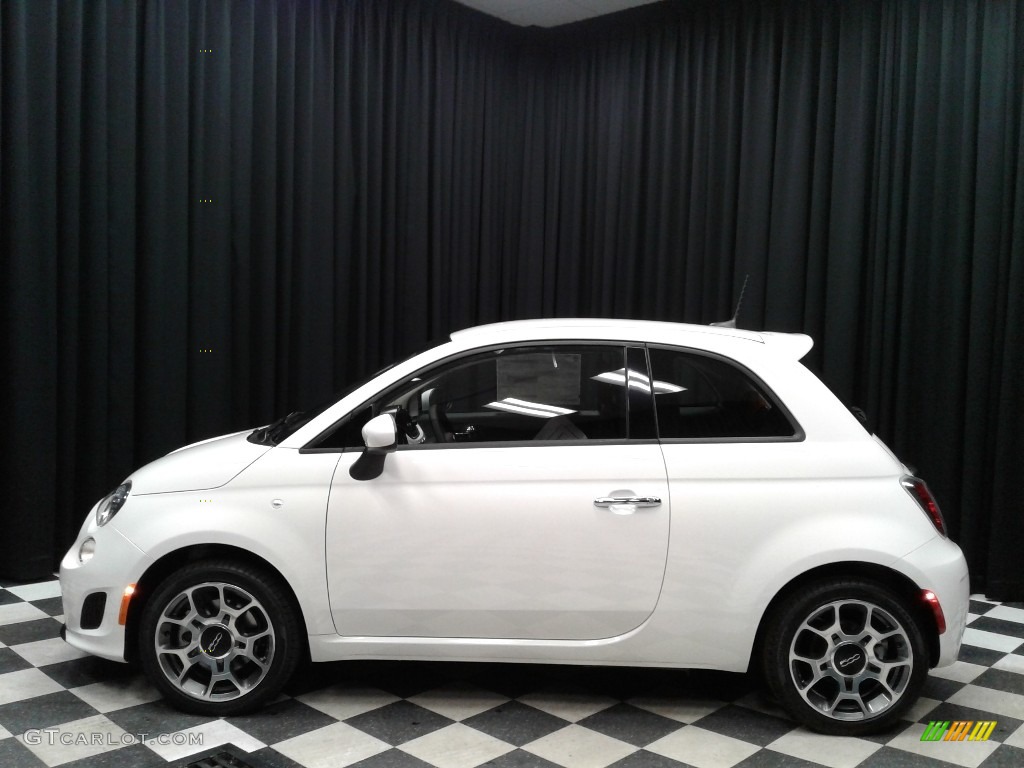 Bianco White Ice 2018 Fiat 500 Pop Exterior Photo #130542412