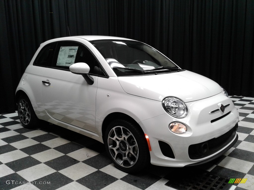 Bianco White Ice 2018 Fiat 500 Pop Exterior Photo #130542442