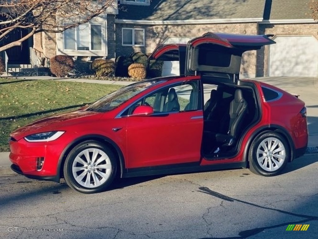 2017 Model X 75D - Red Multi-Coat / Black photo #5